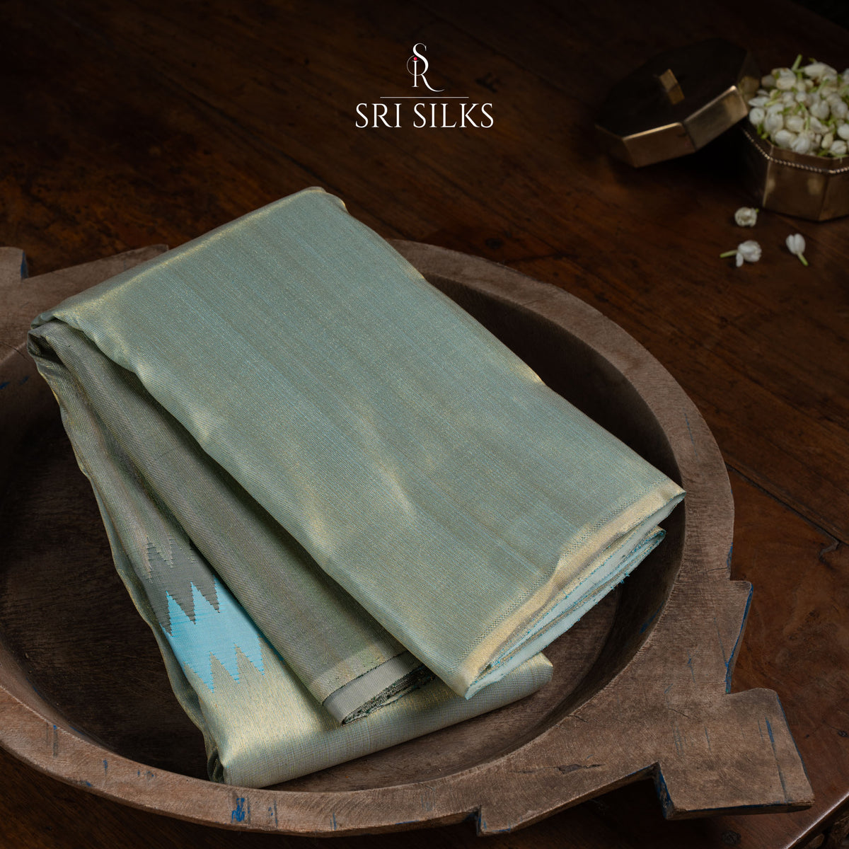 Srisilks Sky Blue with Full Zari Gold Kanjivaram Silk Saree SK-KS-AGAB-053
