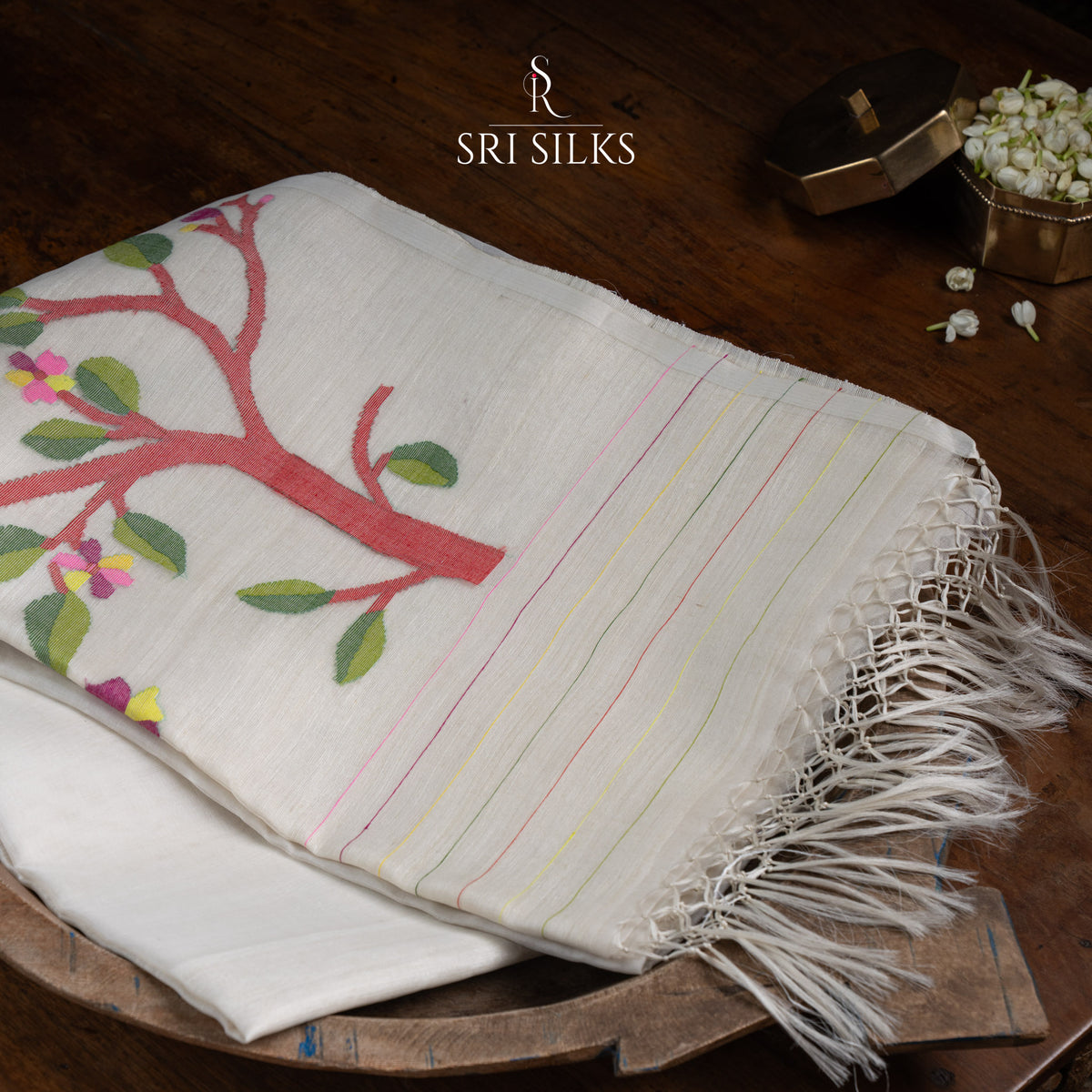 Srisilks Jamdani Organza Silk Saree -SS-KS-IG-078