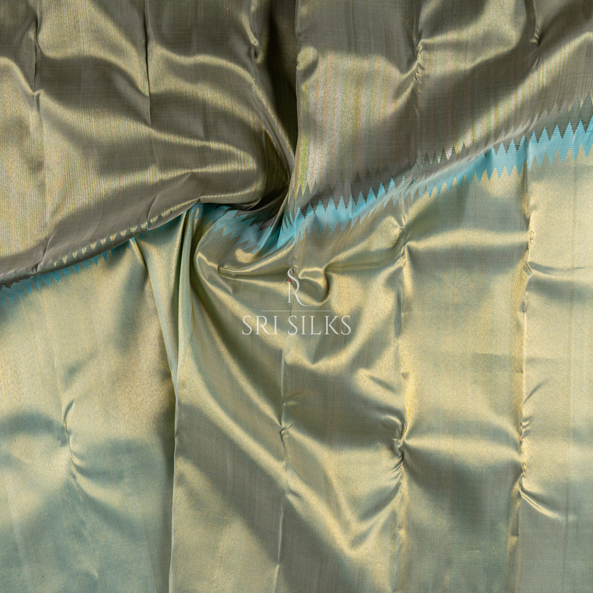Srisilks Sky Blue with Full Zari Gold Kanjivaram Silk Saree SK-KS-AGAB-053