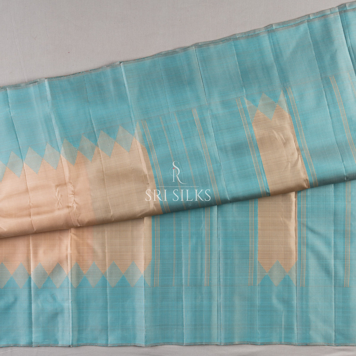 Srisilks Mango Yellow with big Red butta border Kanjivaram Silk Saree -SS-KS-IG-072