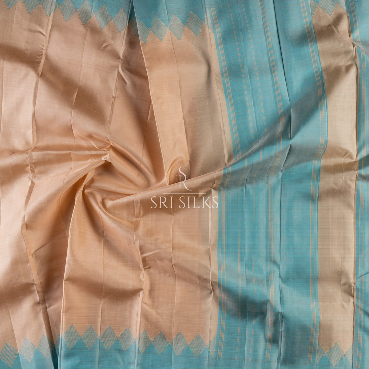 Srisilks Mango Yellow with big Red butta border Kanjivaram Silk Saree -SS-KS-IG-072