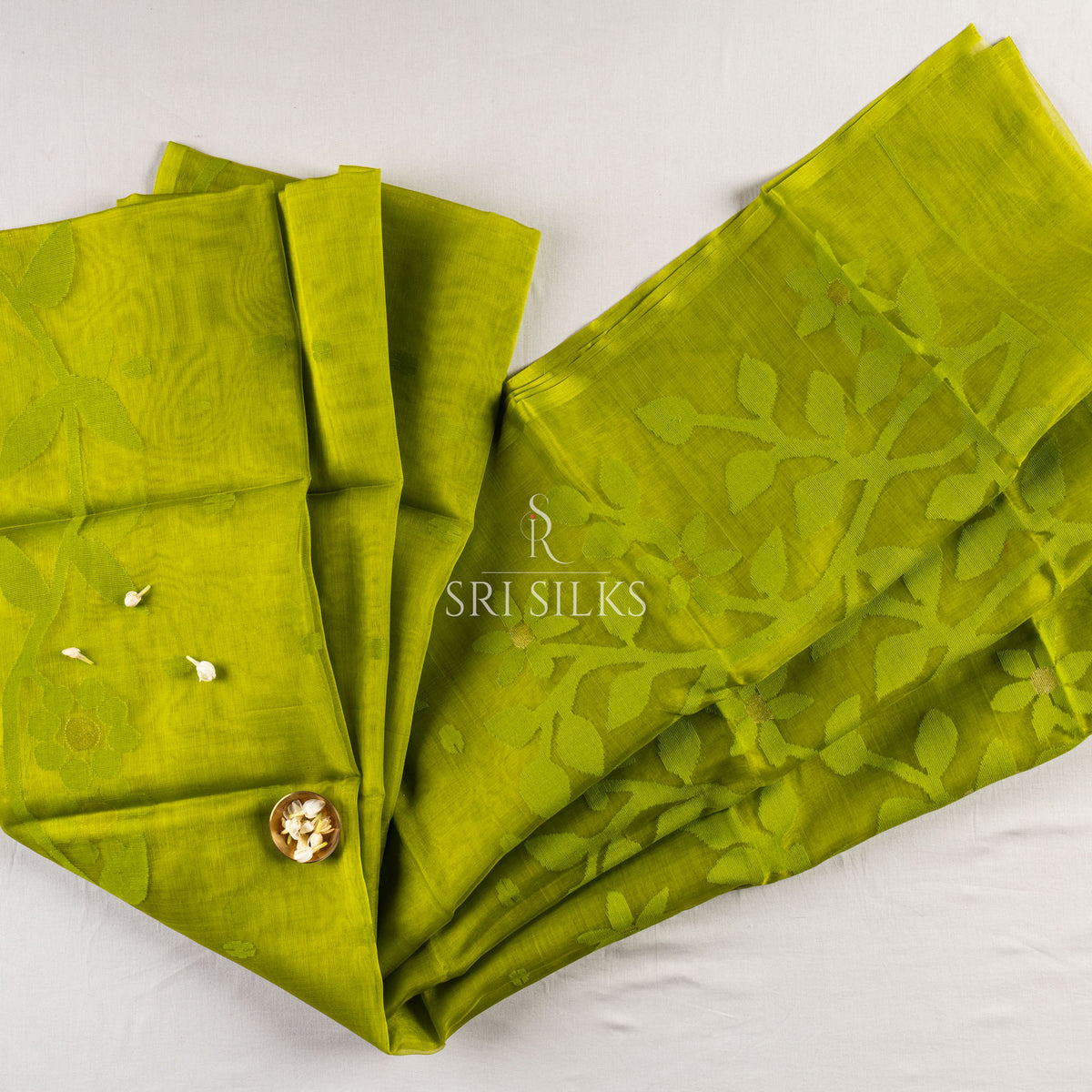 Srisilks Jamdani Organza Saree -SS-KS-IG-074