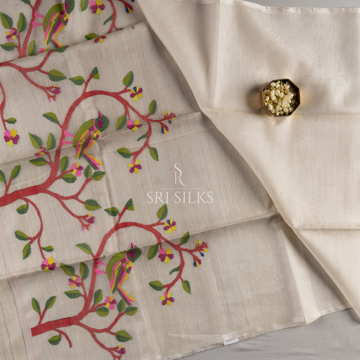 Srisilks Jamdani Organza Silk Saree -SS-KS-IG-078